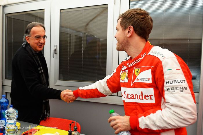 Sergio Marchionne dan Sebastian Vettel