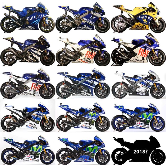 YZR-M1 dari 2002 hingga 2017