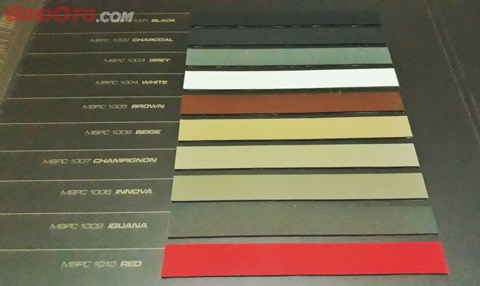 Pilihan warna MBtech Carrera yang cukup variatif sangat sesuai drngan selera konsumen
