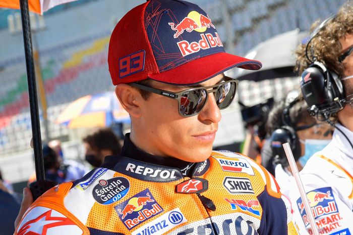 Valetino Rossi angkat bicara soal peluang Marc Marquez meraih gelar juara dunia MotoGP 2021,  bisa gak nih?