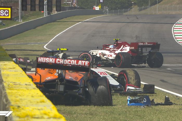 F1 Mugello (13/09/2020) diwarnai dengan banyak kecelakaan
