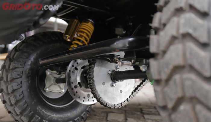 Sistem penggerak Mini Cruiser menggunakan menggunakan rantai