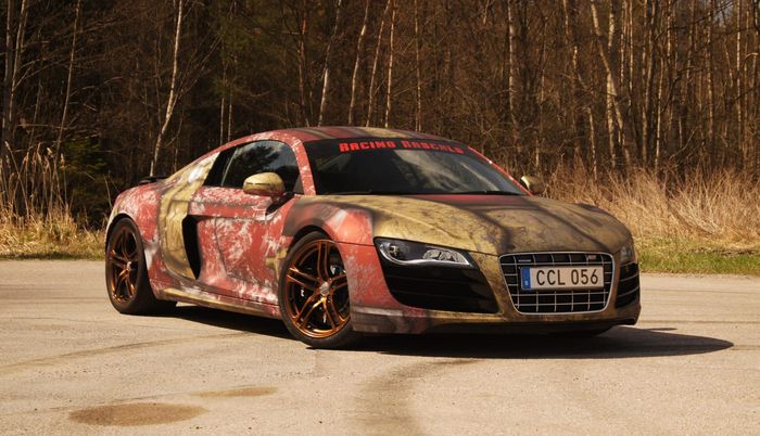 Modifikasi Audi R8 pakai kelir kostum Iron Man