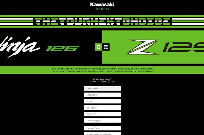 Teaser baru yang dirilis Kawasaki Eropa