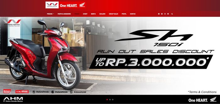 Wahana Honda potong harga Honda SH150i