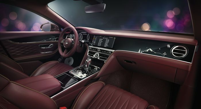 Tampilan kabin Bentley Flying Spur Reindeer Eight yang begitu mewah