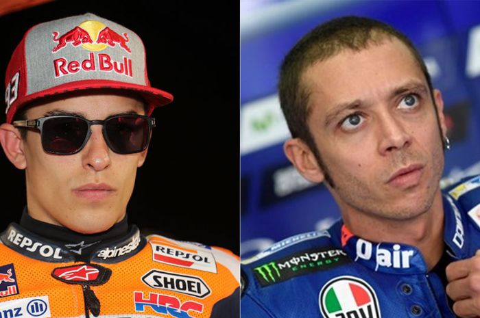 Marc Marquez dan Valentino Rossi