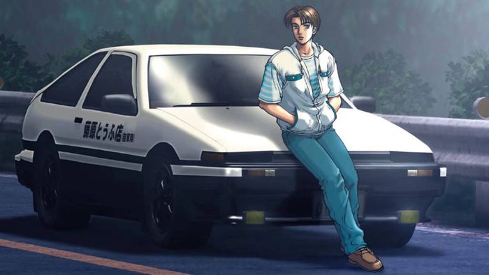 Mobil AE86 pada serial kartun Initial D