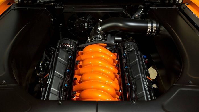 Tampilan mesin Scout Classic hasil restorasi modifikasi