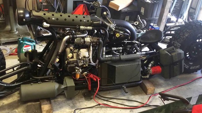 Penampakan motor ini begitu seram