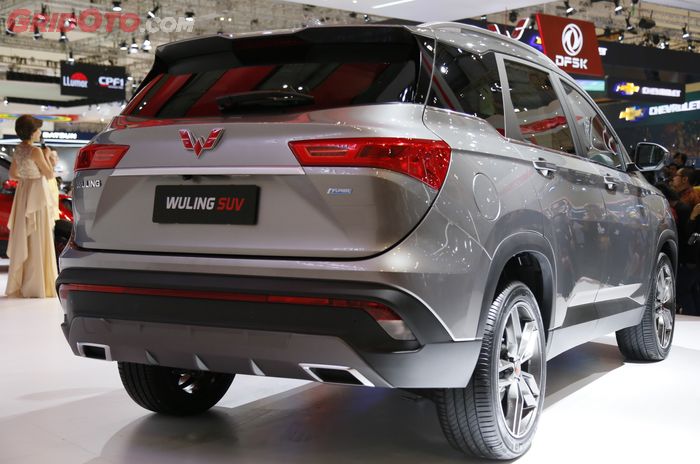 Area belakang Wuling SUV saat pameran di GIIAS 2018