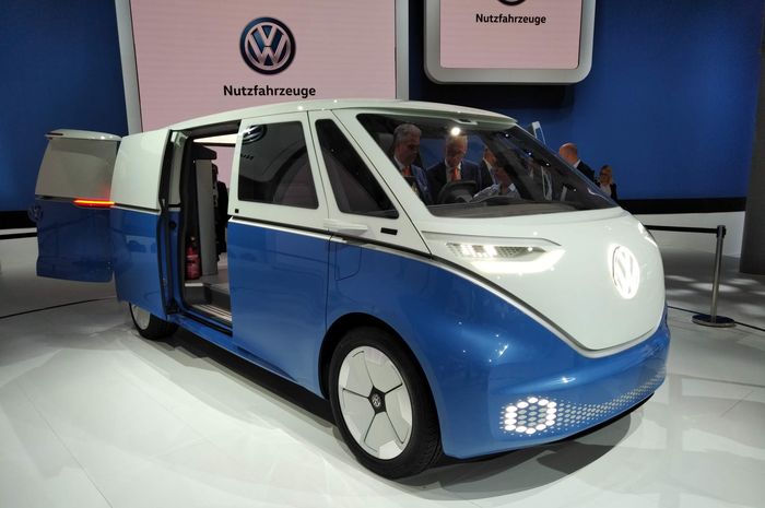 VW Buzz Cargo diperkenalkan di sebuah acara di Amerika Serikat