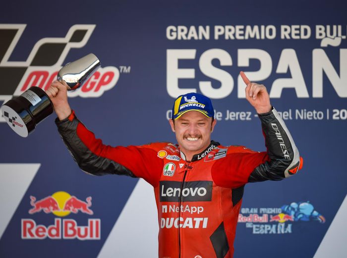Dall'Igna mengaku sangat bahagia dengan keberhasilan Miller memenangkan balapan di MotoGP Spanyol 2021