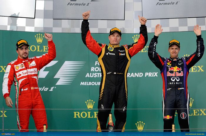 Kimi Raikkonen menang F1 Australia