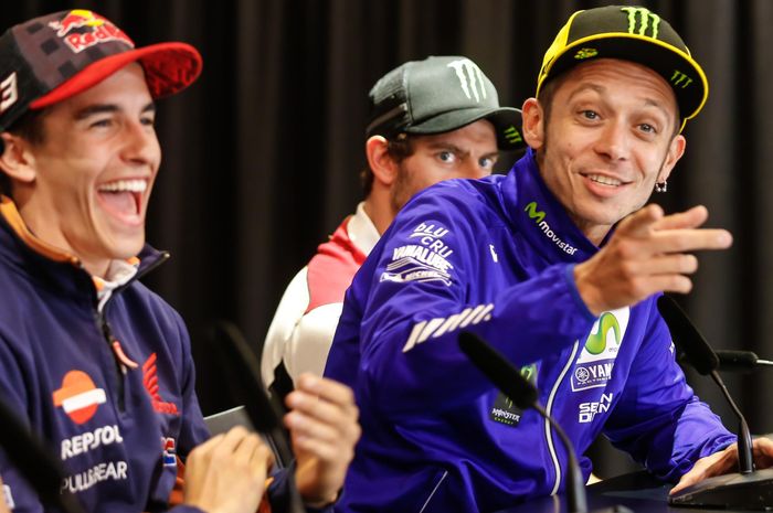 Valentino Rossi dan Marc Marquez