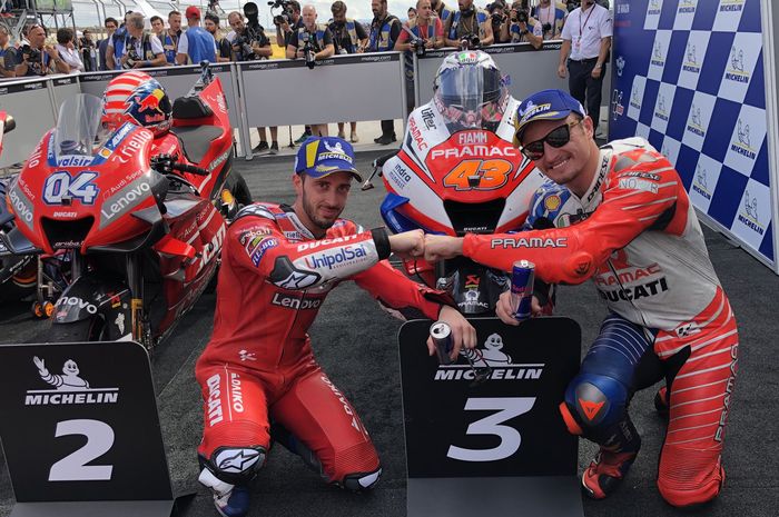 Andrea Dovizioso dan Jack Miller finish kedua dan tiga MotoGP Aragom 2019