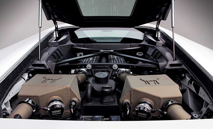 Lamborghini Huracan sudah pakai Turbo kit custom dari Sheepey 