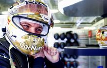 Bukan Kaleng-kaleng, Max Verstappen Pakai Livery Helm Berlapis Emas Asli di F1 Meksiko 2022