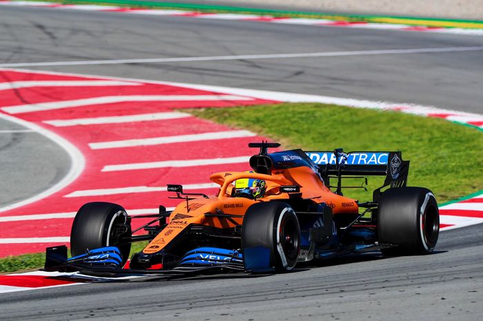 Lando Norris, McLaren F1 saat berlaga di F1 Mugello, Italia (13/09/2020)