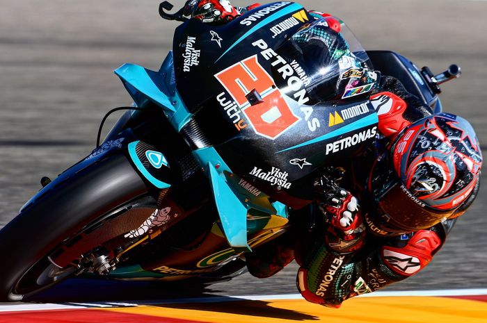 Fabio Quartararo finish di posisi 18 MotoGP Aragon 2020