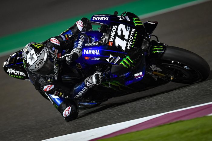 Meski gagal jadi yang tercepat, Maverick Vinales tetap merasakan hal positif usai jalani tes MotoGP Qatar hari pertama
