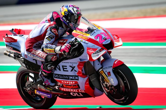 Enea Bastianini menempati posisi pertama di FP4 MotoGP Austria 2022