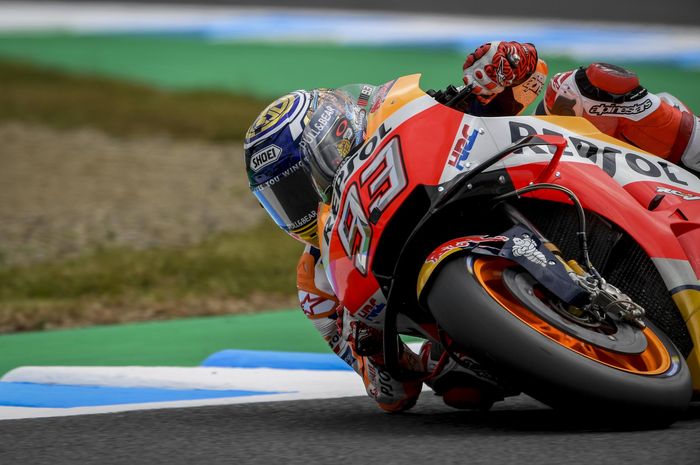 Marc Marquez harus start dari posisi keenam di MotoGP Jepang besok