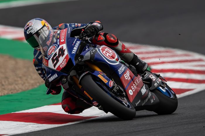 Toprak Razgatlioglu meraih podium teratas pada Superpole Race WorldSBK Prancis 2021 yang digelar pada, Minggu (05/9/2021).