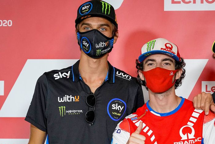 Luca Marini dan Francesco Bagnaia, dia pembalap muda yang akan slaing bersaing mengendrai motor Ducati di MotoGP 2021