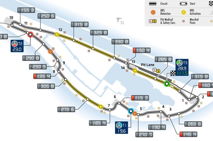 Sirkuit Gilles Villeneuve di Montreal, Kanada, sementara akan menjadi seri pembuka F1 2020