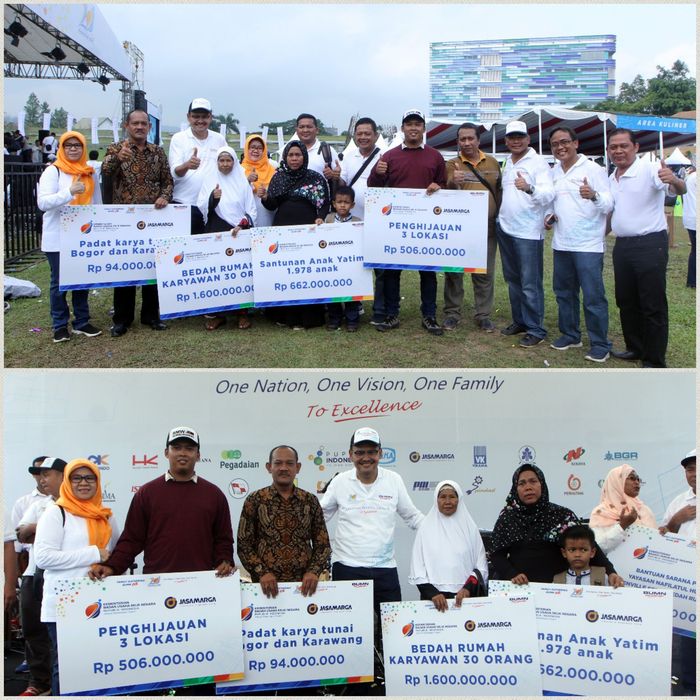 Jasa Marga berikan bantuan kepada masyarakat sekitar tol dalam rangka HUT Kementerian BUMN