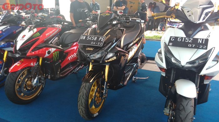 Yamaha Aerox bertema MotoGP, salah satu peserta Customaxi Yamaha seri Bandung