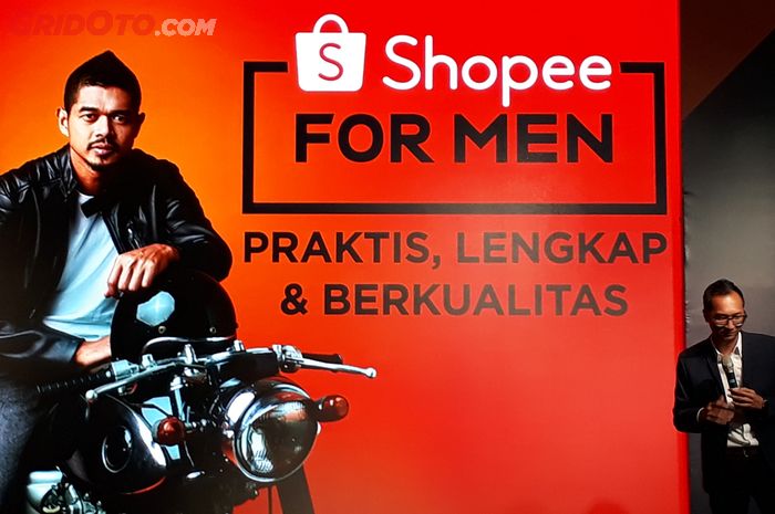 Rezki Yanuar, Country Brand Manager Shopee, saat di acara peluncuran Shopee For Men