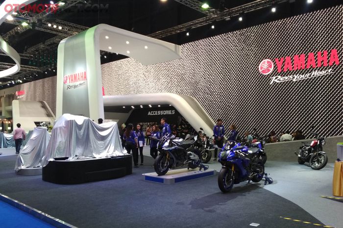 Ilustrasi Booth Yamaha di Bangkok Motor Show 2018