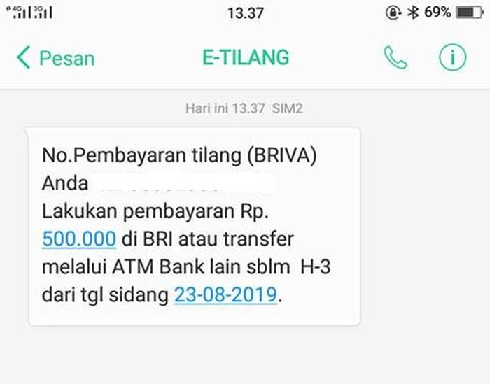 Denda yang harus dibayarkan RIki Reando karena terobos lampu kuning