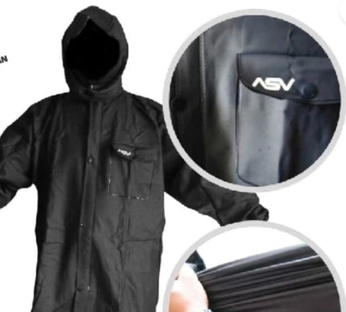 Jas hujan setelan murah dari ASV dibuat tanpa jahitan