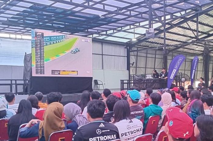 Acara nobar Speedzone Watch Party yang diselenggarakan pada Minggu (8/3/2026) di Kemang Cage, Jakarta Selatan