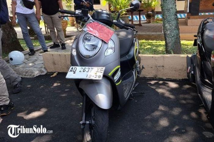 Honda Scoopy korban berhasil diamankan polisi