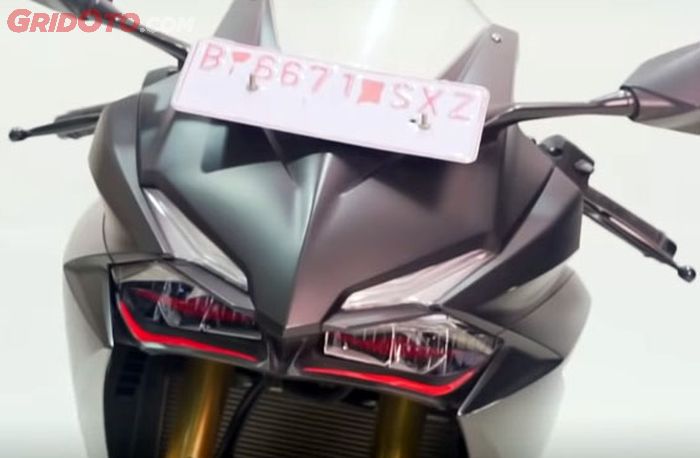 fascia Honda CBR250RR veris Indonesia tanpa lampu sein di samping fairing