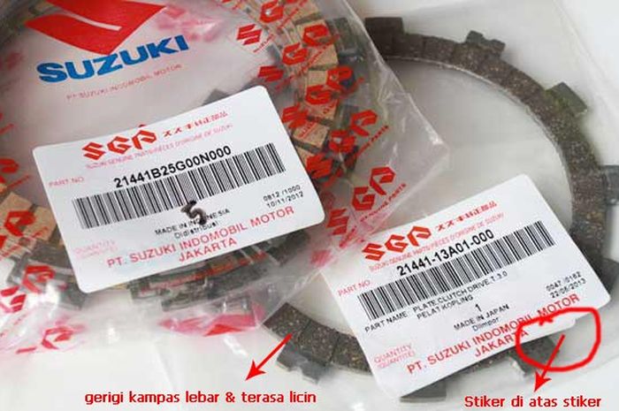 Kampas kopling Suzuki RGR150 asli Jepang
