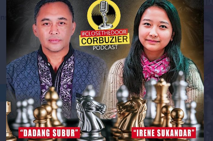 Dadang Subur alias Dewa Kipas vs Irene  Kharisma Sukandar selaku Grand Master Catur Wanita dalam podcast Deddy Corbuzier, Senin (23/3/2021).
