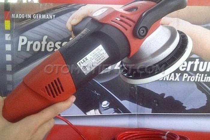 Cara poles bodi motor pakai mesin poles