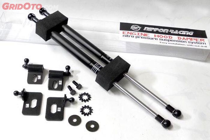 hood damper nippon racing dengan panjang shock berbeda