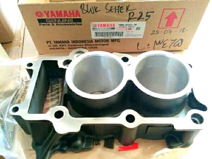 Blok silinder Yamaha R25 dan MT-25 baru