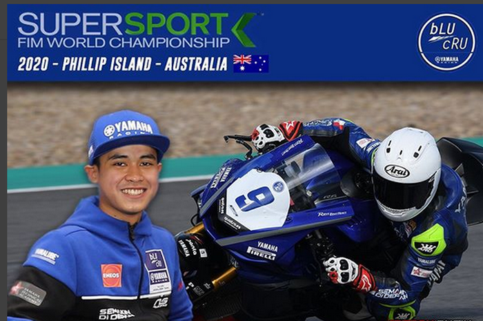 Galang Hendra akan memulai debutnya di balap WorldSSP tahun ini