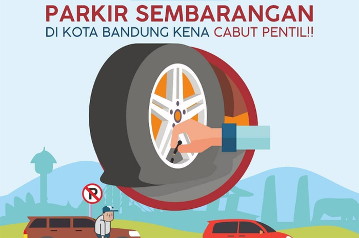 Dishub Kota Bandung membuat kebijakan terkait adanya tindakan tegas berupa cabut pentil (penggembosa