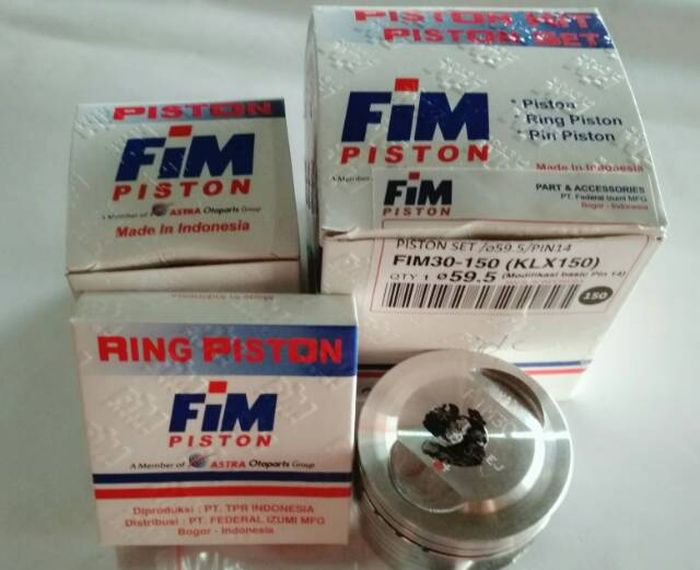 Contoh piston 59,5 mm besutan FIM untuk bore up Honda PCX