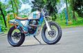 Modifikasi Yamaha Scorpio Gaya Scrambler, Obat Jenuh