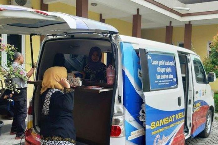 Pelayanan Samsat Keliling di Kabupaten Tegal sudah aktif kembali.