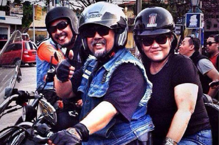 Indro Warkop dan istri pernah riding bareng